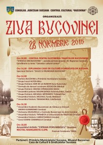 Ziua Bucovinei 28 nov 2015 - Afis