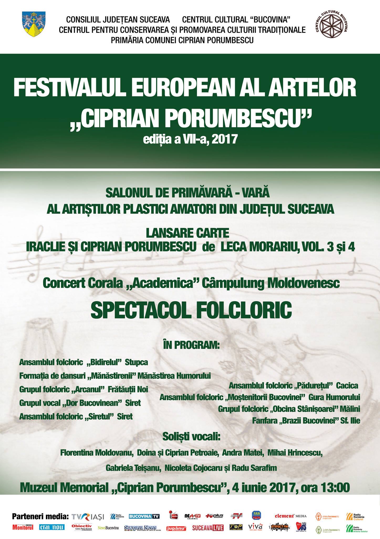 Festivalul European al Artelor „Ciprian Porumbescu” ediția a VII-a